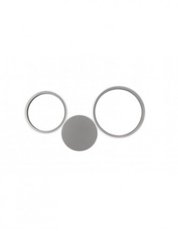 ONDALUCE: Pois applique led 20w moderna argento in offerta