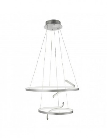ONDALUCE: Virgo sospensione moderna led doppia argento dimmerabile in offerta