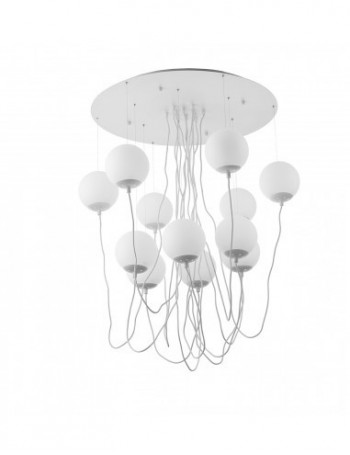 ONDALUCE: Follie lampadario moderno 12 luci bianco in offerta