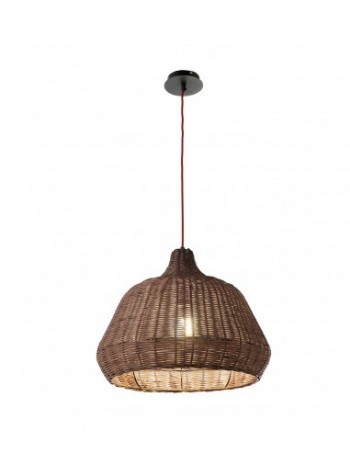 ONDALUCE: Cabana Sospensione in Rattan Caffe' in offerta