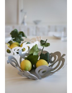 ARTI e MESTIERI: Nastri Centrotavola metallo fruttiera color bianco Ø29 in offerta 2