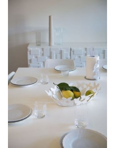 ARTI e MESTIERI: Butterfly ovale centrotavola beige soprammobile design moderno in offerta 2