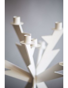 Zeus candeliere bianco 7 fiamme soprammobile moderno 2