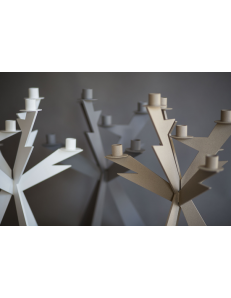 Zeus candelabro ardesia 7 fiamme soprammobile moderno 2