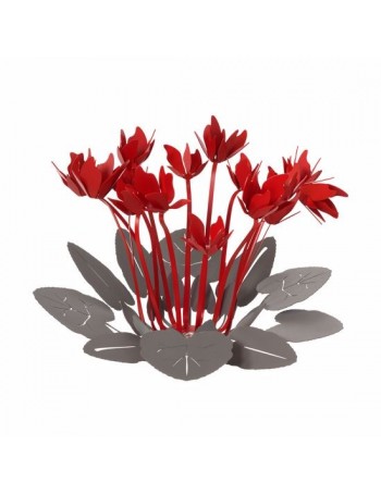 ARTI e MESTIERI: Ciclamino centrotavola moderno ardesia rosso in offerta