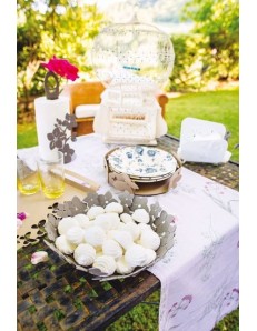 ARTI e MESTIERI: Fior di loto piccolo centrotavola azzurro da cucina moderna in offerta 2