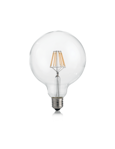 IDEAL LUX: Globo d125 lampadina E27 led 8w vetro traparente luce naturale 920 lumen Ø12.5 in offerta