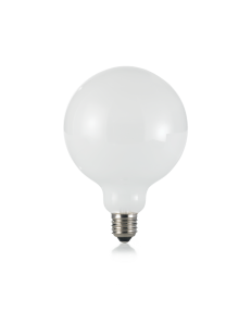 IDEAL LUX: Globo d125 lampadina E27 led 8w vetro bianco luce naturale 720 lumen Ø12.5 in offerta
