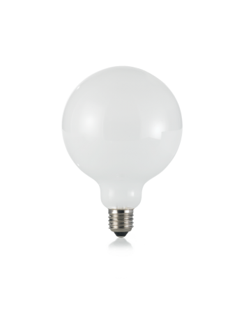 IDEAL LUX: Globo d125 lampadina E27 led 8w vetro bianco luce naturale 720 lumen Ø12.5 in offerta