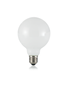 IDEAL LUX: Globo d95 lampadina E27 led 8w vetro bianco luce naturale in offerta