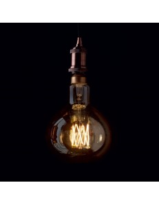 IDEAL LUX: Globo d95 small E27 led 4w vetro ambra vintage luce calda Ø16 in offerta 2