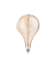 IDEAL LUX: Crash lampadina E27 led 4w vetro ambra vintage luce calda in offerta