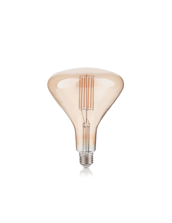 IDEAL LUX: Poison lampadina E27 led 6w vetro ambra vintage design luce calda in offerta