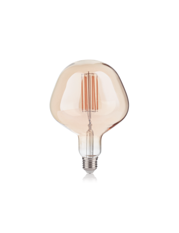 IDEAL LUX: Apple lampadina E27 led 6w vetro ambra vintage design luce calda in offerta