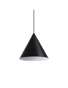 IDEAL LUX: A-LINE SP1 D30 big nero lampadario cucina metallo forma cono Ø30 in offerta
