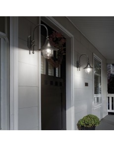 IDEAL LUX: Cima ap1 applique per giardino alluminio pressofuso antracite in offerta 2
