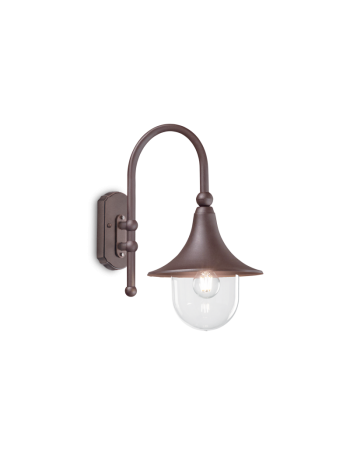 IDEAL LUX: Cima ap1 applique per giardino alluminio pressofuso coffee in offerta