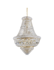 IDEAL LUX: Dubai sp24 ottone Lampada sospensione Ø80 perle prismi ottagoni cristallo in offerta