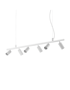 IDEAL LUX: Dynamite sp6 sospensione GU10 led diffusori orientabili bianco in offerta