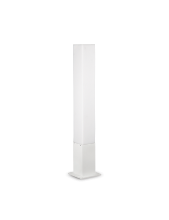 IDEAL LUX: Edo pt1 paletto squadrato IP44 per esterno bianco h80cm in offerta