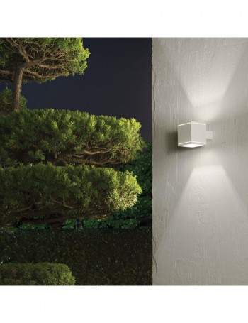 IDEAL LUX: Snif applique IP 54 esterno biemissione quadrato bianco in offerta