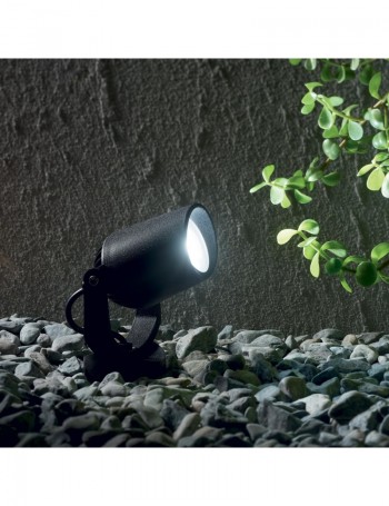 IDEAL LUX: Minitommy pt1 faretto proiettore Led orientabile ip66 3000k nero in offerta
