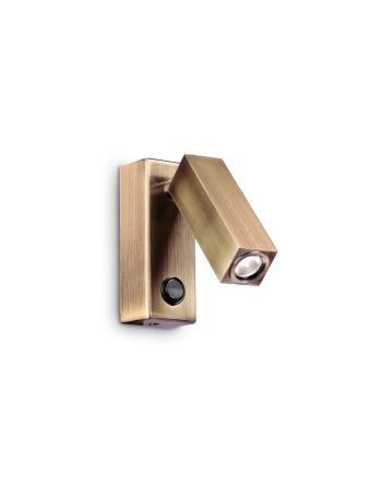 IDEAL LUX: Page ap1 faretto led 3w spot led square brunito in offerta