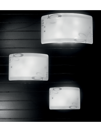GEA LUCE: Alma Plafoniera moderno decorata vetro serigrafato varie misure in offerta