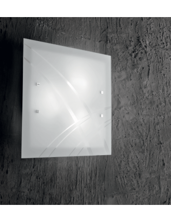 GEA LUCE: Evita Plafoniera quadrata moderna vetro serigrafato varie dimensioni in offerta