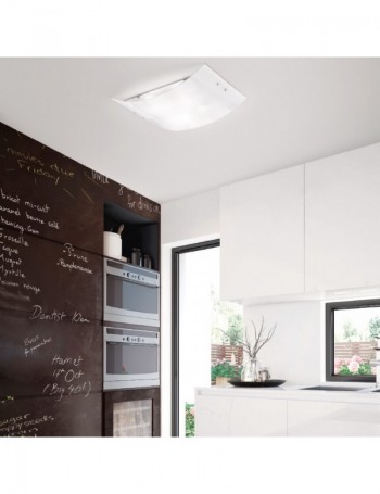 GEA LUCE: Michela Plafoniera moderna vetro bianco varie dimensioni in offerta