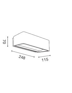 GEA LUCE: Lampada applique da esterno LED 13w 4000k ip65 bianca o antracite in offerta 2