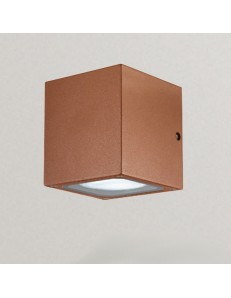 GEA LUCE: Cubo Applique biemissione da esterno GX53 ip54 ruggine GES172 in offerta 2