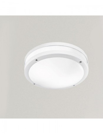 GEA LUCE: Applique lampada da soffitto tonda Ø 28 IP54 esterno bianco GES293 in offerta
