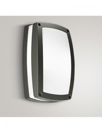 GEA LUCE: Applique plafoniera rattangolare IP54 esterno antracite GES300 in offerta