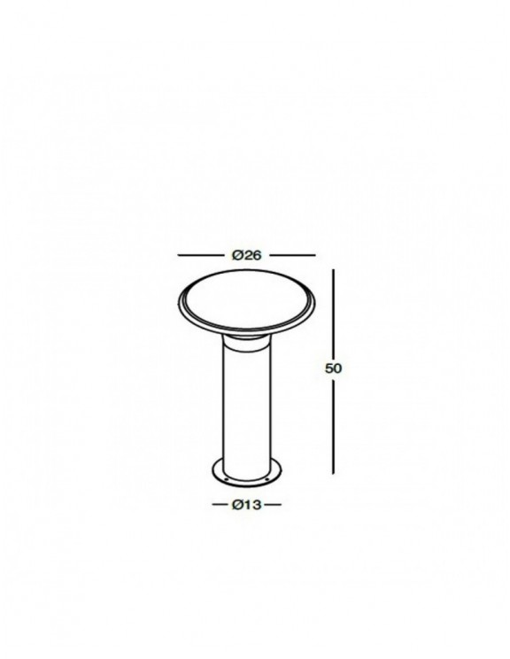 Lampioncino Alluminio Gea Led Ges511 Led Lampada Terra Grigio Antracite Moderno Esterno E27 50cm Ip44 Lampioncino Alluminio Gea Led Ges511 Led Lampada Terra Grigio Antracite Moderno Esterno E27 50cm Ip44