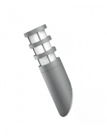 GEA LUCE: Fiaccola applique inclinata da esterno moderno ip54 in metallo grigio in offerta