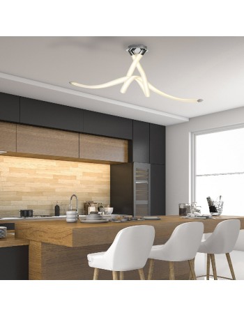 MANTRA: Armonia lampadario moderno led 50w 3000k tubolare bianco particolare in offerta