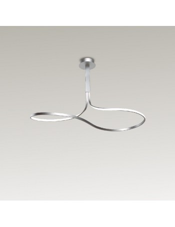 MANTRA: Nur lampadario moderno led 40w 3000k silver cromo dimmerabile in offerta