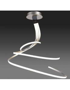 MANTRA: Nur xl grande lampadario led 80w 3000k dimmerabile argento cromo in offerta