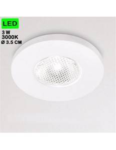GEA LUCE: Faretto 3w 3000k da incasso led rotondo bianco in offerta
