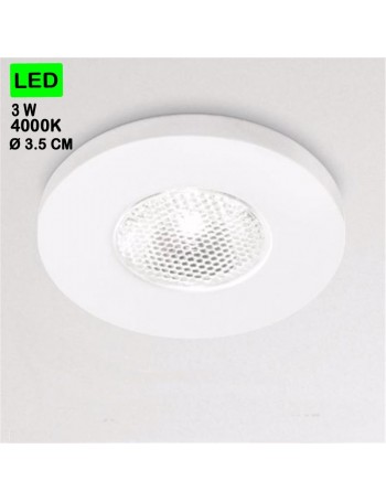 GEA LUCE: Faretto 3w 4000k led incasso soffitto rotondo bianco in offerta