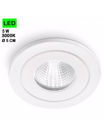 GEA LUCE: Faretto 5w 3000k incasso cartongesso led 38gradi rotondo bianco in offerta