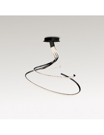 Nur xl lampadario led 80w luce calda dimmerabile marrone Ø91