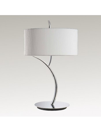 Eve lampada lumetto stilizzato elegante design paralume tessuto 