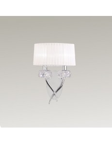 Loewe applique da parete paralume chiaro decori cristallo
