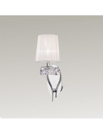 Loewe applique da parete piccola paralume chiaro decori cristallo