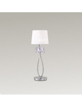 Loewe lampada da tavolo lume paralume chiaro decoro cristallo