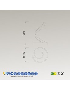 Nur lumetto abat jour led 30w luce calda cromo dimmerabile 2