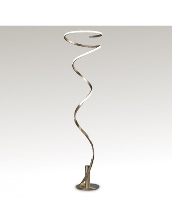 Helix piantana led 42w luce calda dimmerabile ottone 