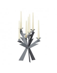 Zeus candelabro ardesia 7 fiamme soprammobile moderno